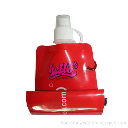 Foldable Water Bottles for 480mL, 16oz, Customized Logos Welcomed